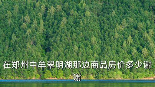 中牟縣房價，中牟現在的房價是多少