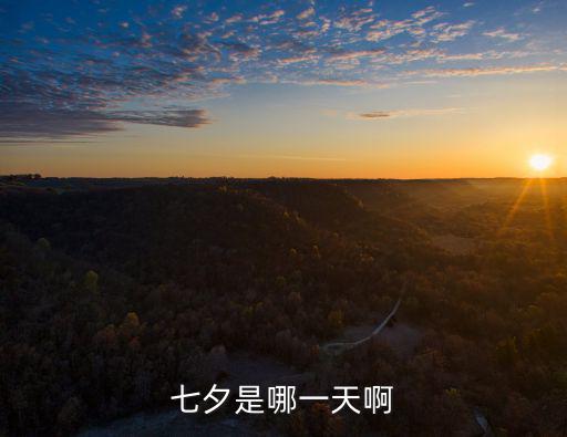 七夕是哪一天啊