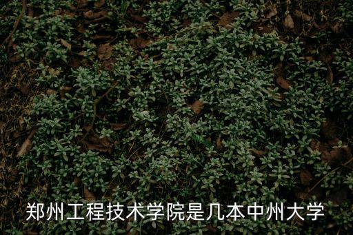鄭州中州大學，中州大學是本科還是大專