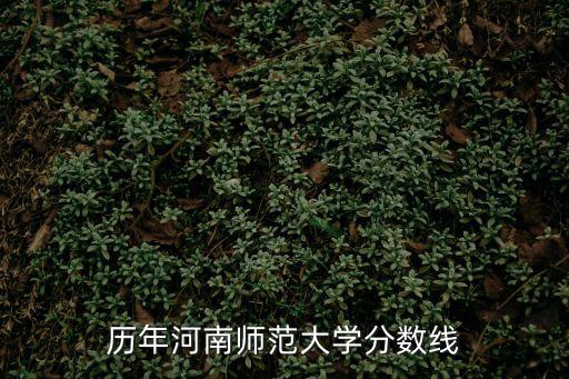 歷年河南師范大學分數線
