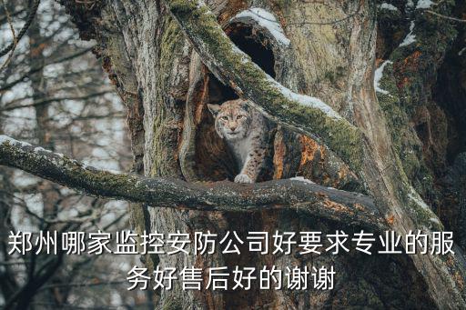 鄭州監控，鄭州裝監控哪家好啊