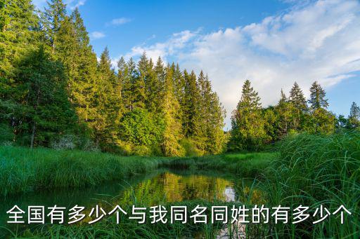 全國有多少個與我同名同姓的有多少個