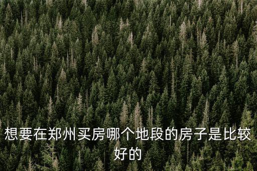 鄭州房子，在鄭州買房子需要什么條件