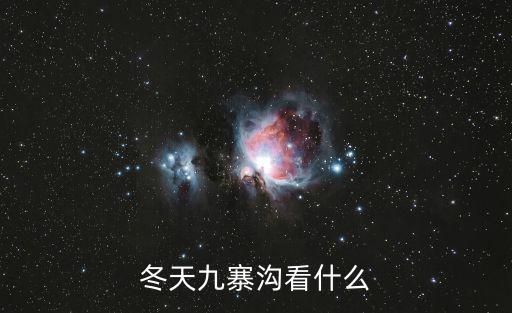 冬天九寨溝看什么