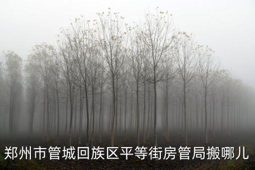 鄭州市管城回族區平等街房管局搬哪兒