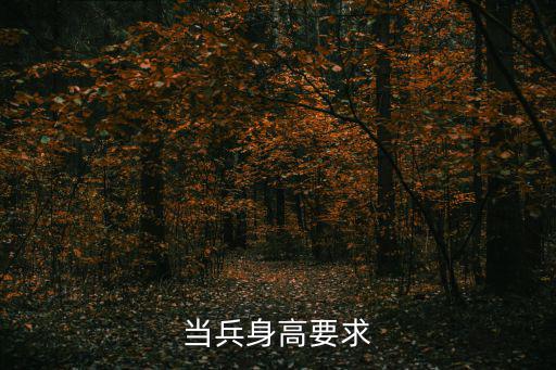 征兵身高要求，征兵的身高規(guī)定