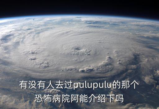 有沒有人去過pulupulu的那個(gè)恐怖病院阿能介紹下嗎