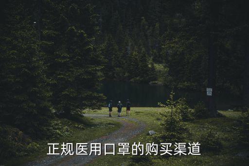 正規醫用口罩的購買渠道