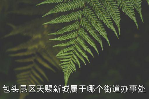 包頭昆區(qū)天賜新城屬于哪個(gè)街道辦事處