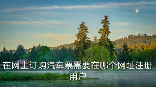汽車票預訂官網，如何網上訂汽車票