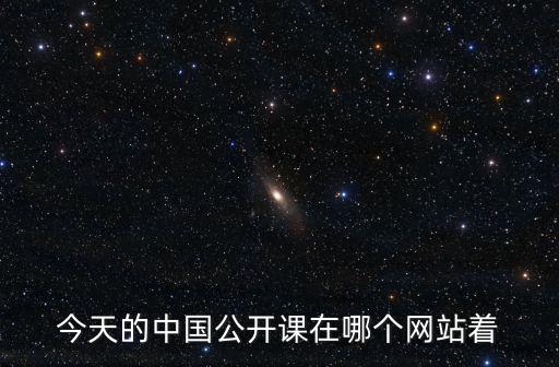 今天的中國(guó)公開(kāi)課在哪個(gè)網(wǎng)站著