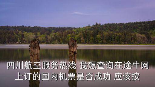 四川航空電話，四川航空服務熱線 我想查詢在途牛網上訂的國內機票是否成功 應該按