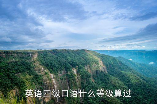 英語四級口語什么等級算過