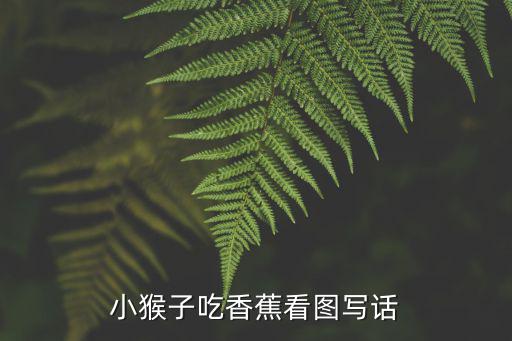 小猴子吃香蕉看圖寫話