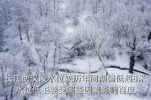 長江武漢段水位較歷年同期偏低超8米水位低主要受哪些因素影響百度