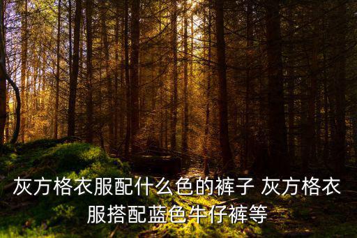 灰方格衣服配什么色的褲子 灰方格衣服搭配藍(lán)色牛仔褲等