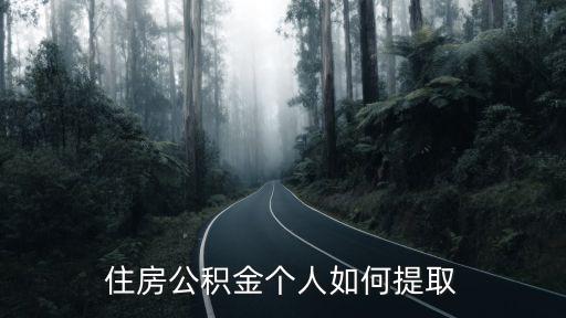 住房公積金個人如何提取