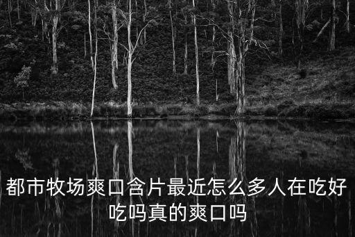 都市牧場爽口含片最近怎么多人在吃好吃嗎真的爽口嗎