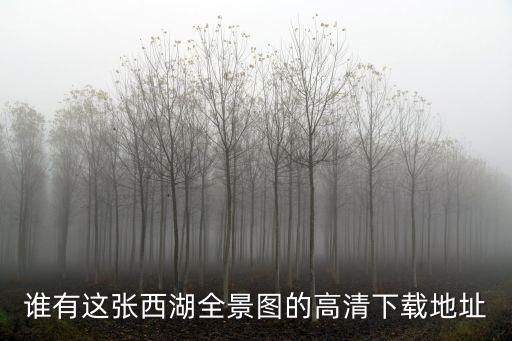 誰有這張西湖全景圖的高清下載地址