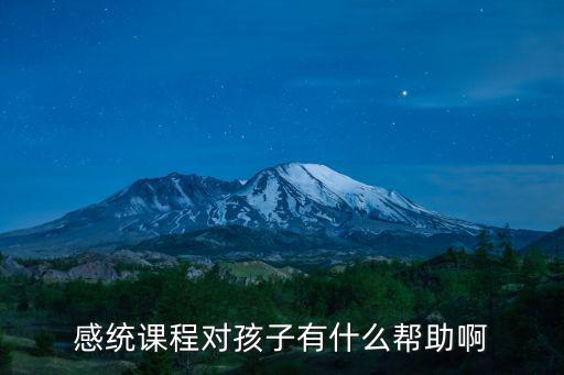 感統課程對孩子有什么幫助啊