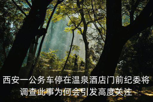 西安一公務車停在溫泉酒店門前紀委將調查此事為何會引發高度關注