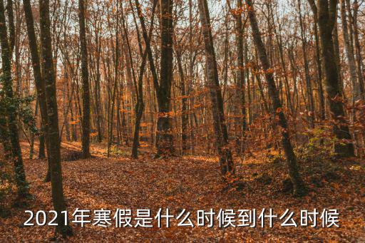 2021年寒假是什么時候到什么時候