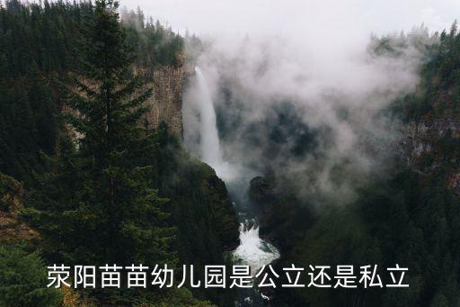 滎陽苗苗幼兒園是公立還是私立