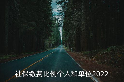 社保繳費比例個人和單位2022