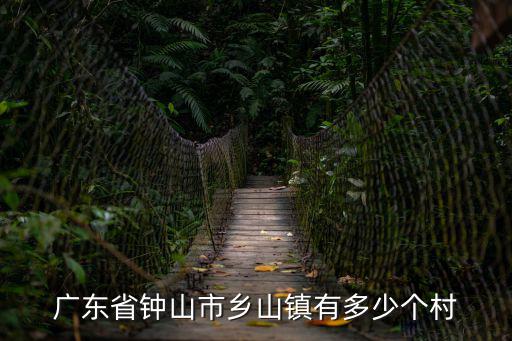 廣東省鐘山市鄉山鎮有多少個村