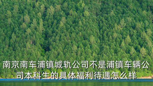 南京南車浦鎮(zhèn)城軌公司不是浦鎮(zhèn)車輛公司本科生的具體福利待遇怎么樣