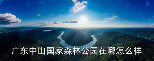 中山樹木園，中山樹木園的介紹