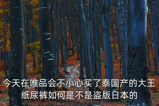 今天在唯品會不小心買了泰國產的大王紙尿褲如何是不是盜版日本的