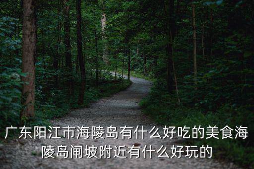 陽江市海陵島，廣州到陽江海陵島去廣州長隆