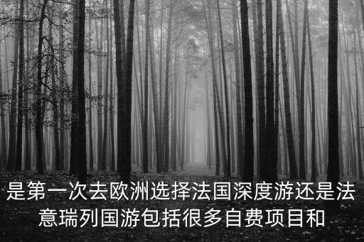 是第一次去歐洲選擇法國(guó)深度游還是法意瑞列國(guó)游包括很多自費(fèi)項(xiàng)目和