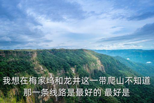 梅家塢，我想在梅家塢和龍井這一帶爬山不知道那一條線路是最好的 最好是