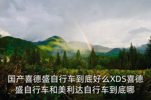 國產喜德盛自行車到底好么XDS喜德盛自行車和美利達自行車到底哪