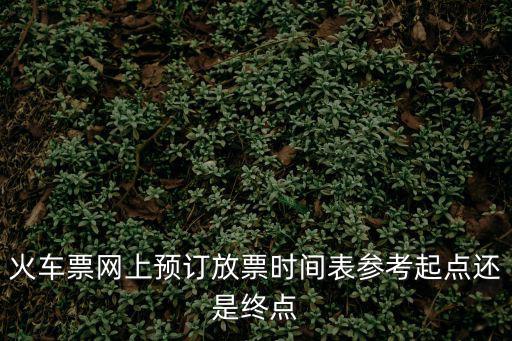 火車票網上預訂放票時間表參考起點還是終點