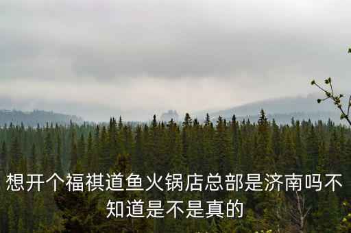 福祺，想開(kāi)個(gè)福祺道魚(yú)火鍋店總部是濟(jì)南嗎不知道是不是真的