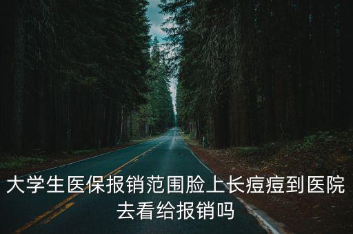 大學生醫保報銷范圍臉上長痘痘到醫院去看給報銷嗎