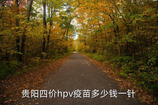 貴陽四價hpv疫苗多少錢一針