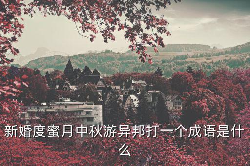 新婚度蜜月中秋游異邦打一個成語是什么