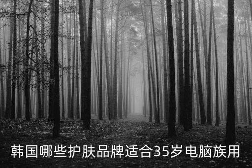 韓國哪些護膚品牌適合35歲電腦族用