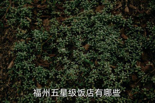 福州五星級飯店有哪些