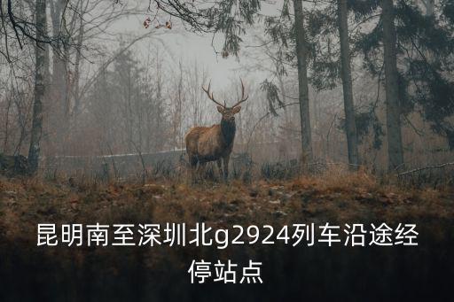 昆深高鐵，昆明致深圳鐵路有幾公里