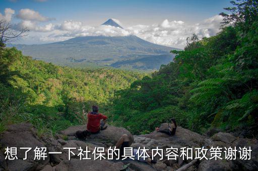 想了解一下社保的具體內容和政策謝謝