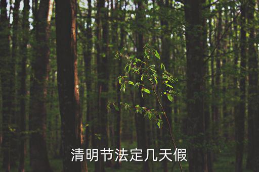清明節法定幾天假