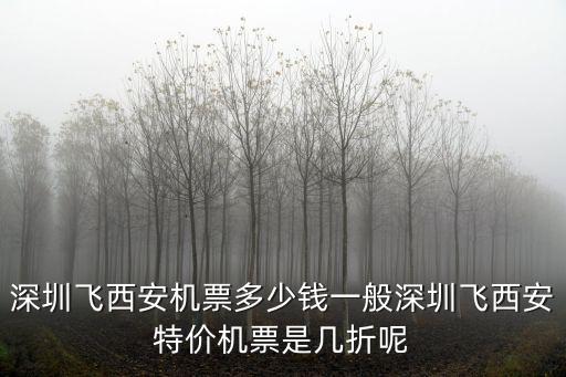 深圳飛西安機票多少錢一般深圳飛西安特價機票是幾折呢