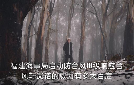 福建海事局啟動防臺風III級響應臺風軒嵐諾的威力有多大百度