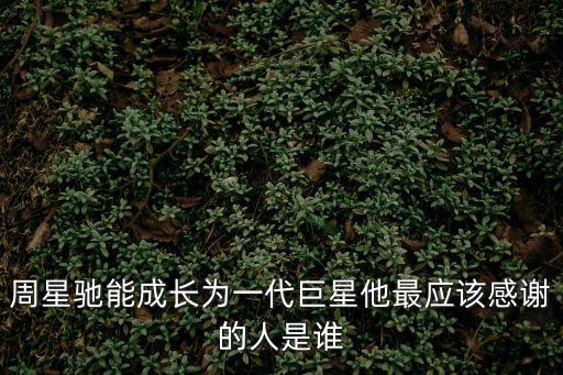 周星馳能成長(zhǎng)為一代巨星他最應(yīng)該感謝的人是誰(shuí)