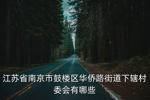 華僑路街道，鼓樓區管家橋屬于什么街道